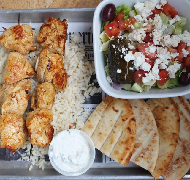 Kiki's Chicken Skewers.
