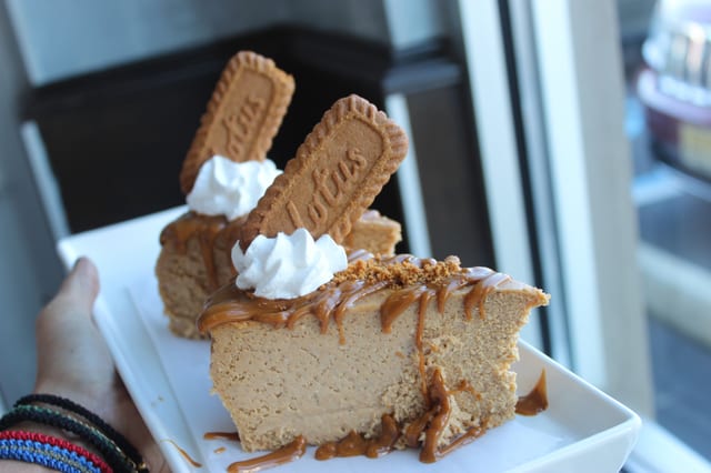 Cookie Butter Pumpkin Cheesecake.