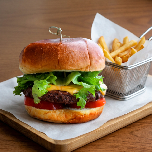 Classic Cheese Burger.